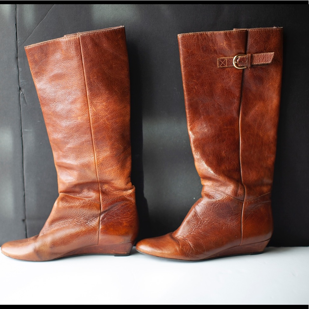 STEVE MADDEN INTYCE COGNAC LEATHER SIZE 8